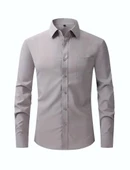 Erkek Klasik Uzun Kol Gömlek Micro BGL-ST03497 - 4