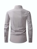 Erkek Klasik Uzun Kol Gömlek Micro BGL-ST03497 - 7