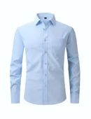 Erkek Klasik Uzun Kol Gömlek Micro BGL-ST03497 - 10