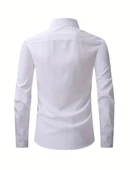 Erkek Klasik Uzun Kol Gömlek Micro BGL-ST03497 - 11