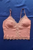 Moda Kadın Pedli Büstiyer Crop - 5