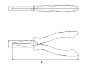 İZELTAŞ 150mm ELEKTRONİKÇİ DÜZ UÇLU KARGABURUN - 2
