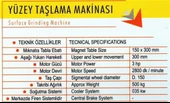 YÜZEY SATIH TAŞLAMA MAKİNESI - 2