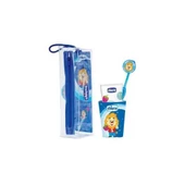 Chicco Bardaklı 3 Yaş+ Erkek Diş Fırçası Seyahat Seti - 1