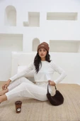 DESENLİ BLUZ - PANTOLON TAKIM - 3