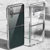 Samsung Galaxy Z Flip 4 Kılıf Şeffaf Kıpta Kapak - 3