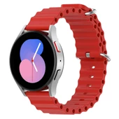 Samsung Galaxy Watch 3 45mm Gear S3 46mm Kordon Ocean Silikon Kordon 22mm - 4