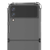 Samsung Galaxy Z Flip 4 Kılıf Şeffaf Nitro Anti Shock Kapak Katlanır - 9