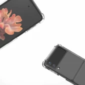 Samsung Galaxy Z Flip 4 Kılıf Şeffaf Nitro Anti Shock Kapak Katlanır - 4