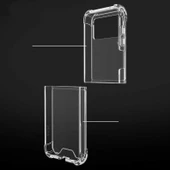 Samsung Galaxy Z Flip 4 Kılıf Şeffaf Nitro Anti Shock Kapak Katlanır - 7