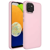 Samsung Galaxy A03 Kılıf Metal Çerçeve Lansman Silikon Kapak - 10