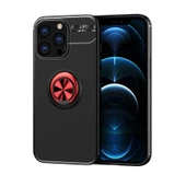 Apple iPhone 14 Pro Max Kılıf Yüzüklü Magnetli Ravel Case Kapak - 1