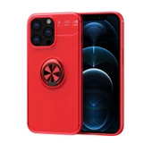 Apple iPhone 14 Pro Max Kılıf Yüzüklü Magnetli Ravel Case Kapak - 12