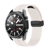 Samsung Galaxy Watch Gear S2 3 41 42 Active 2 40 44 mm Kordon Magnetli Ayarlanır Silikon Kordon 20mm - 2