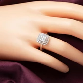 Prenses Baget Model Beyaz Altın Set thumbnail 5