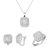 Prenses Baget Model Beyaz Altın Set thumbnail 1