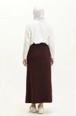 Beli Bağlamalı Cepli Spor Etek - 00152.020 - Mürdüm - 3