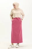 Beli Bağlamalı Cepli Spor Etek - 00152.014 - Pembe - 2