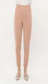 Step Paçası Manşetli Beli Lastikli Pantolon - 71125.026 - Bej - 4