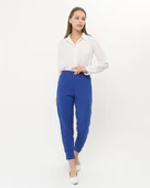 Step Paçası Manşetli Beli Lastikli Pantolon - 71125.022 - Saks - 1