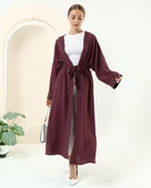 Taş Detaylı Kimono - 70039.020 - Mürdüm - 1