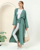 Taş Detaylı Kimono - 70039.100 - Çağla Yeşili - 6