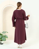 Taş Detaylı Kimono - 70039.020 - Mürdüm - 8