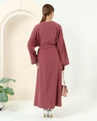 Taş Detaylı Kimono - 70039.101 - Gül Kurusu - 7