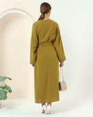 Taş Detaylı Kimono - 70039.108 - Yağ Yeşili - 8