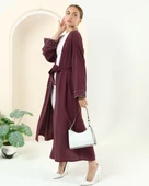 Taş Detaylı Kimono - 70039.020 - Mürdüm - 6