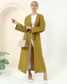 Taş Detaylı Kimono - 70039.108 - Yağ Yeşili - 7