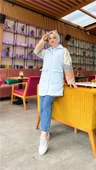 Ahenk Kapitone Cepli Kolsuz Yelek - 71152.112 - Buz Mavisi - 1