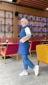 Ahenk Kapitone Cepli Kolsuz Yelek - 71152.006 - İndigo - 4