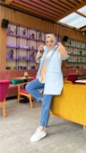 Ahenk Kapitone Cepli Kolsuz Yelek - 71152.112 - Buz Mavisi - 3
