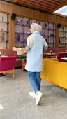 Ahenk Kapitone Cepli Kolsuz Yelek - 71152.112 - Buz Mavisi - 9