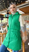 Ahenk Kapitone Cepli Kolsuz Yelek - 71152.111 - Benetton Yeşil - 6