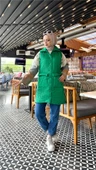 Ahenk Kapitone Cepli Kolsuz Yelek - 71152.111 - Benetton Yeşil - 1