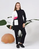 Sıfır Yandan Cep Detaylı Ribanalı İkili Eşofman Spor Takımı - 70086.015 - Lacivert thumbnail 4