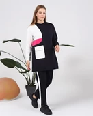 Sıfır Yandan Cep Detaylı Ribanalı İkili Eşofman Spor Takımı - 70086.015 - Lacivert thumbnail 2