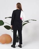 Sıfır Yandan Cep Detaylı Ribanalı İkili Eşofman Spor Takımı - 70086.015 - Lacivert thumbnail 3