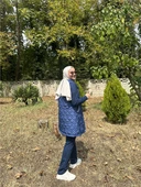 Dafne Cepli Eşofman Kolsuz Yelek Beli Lastikli Pantolon Üçlü Takım - 71149.006 - İndigo - 3