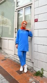 Candy Kolye Detaylı Tunik Pantolon İkili Takım - 71136.022 - Saks - 1