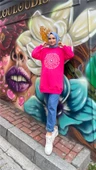 Papatya Taş Detaylı Nakış Baskılı Sweatshirt - 71143.025 - Fuşya - 6