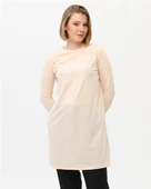Doğa Sade Basic Tunik - 06016.023 - Krem - 1