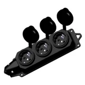 1*16A KAUÇUK 3'LÜ GRUP PRİZ - 1