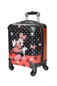 Protocol London Mickey Mouse Kız Çocuk Valizi Kırmızı Siyah - 1