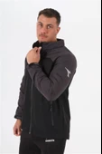 Diadora Elite - Erkek Siyah-Gri Su Geçirmez Spor Yağmurluk - 44YĞM10ELT - 4