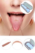 Dil Plak Temizleme Aleti Bakır Oil Pulling Yağ Çekme Dil Fırçası Sıyırıcı Dil Kaşığı - 10