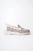 Muggo LUVİ Garantili Kadın Loafer Günlük Eva Taban Casual Makosen Ayakkabı - 8