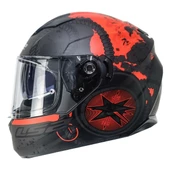 Ls2 Stream Evo Vıator Mat Siyah-Kırmızı Kask - 1